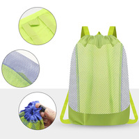 Bolsa de Almacenamiento de Juguetes Plegable de Gran Capacidad Beckon, Bolsa de Malla con Cordón para Playa y Natación, de Secado Rápido y Portátil