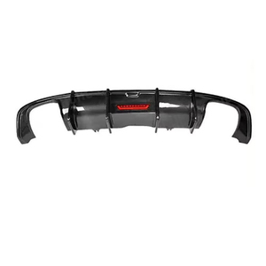 Difusor Trasero con Aspecto de Fibra de Carbono para Audi A5 S5 B9 Sline 2017 2018 2019, Color Negro Brillante, Alerón Trasero - Product Image 3