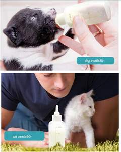 Kit Botol Menyusui Hewan Peliharaan untuk Kucing dan Anjing, Mangkuk Susu Silikon dengan Dot untuk Anak Kucing, Anak Anjing, Kelinci yang Baru Lahir - Product Image 5