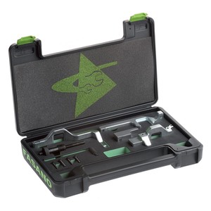 Kit d'outils de calage moteur Fasano pour la réparation de motos et de voitures avec composants de précision et étui durable - Product Image 1
