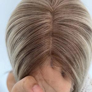 Peluca Protésica Médica HD con Encaje, Cabello Humano <span class=keywords><strong>de</strong></span> Color <span class=keywords><strong>Natural</strong></span>, Transpirable, <span class=keywords><strong>para</strong></span> Alopecia, Envío Inmediato - Product Image 2