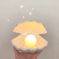 Produits populaires, nouveautés, best-sellers, lampes créatives en forme de coquille, cadeaux mignons et portables, décoration d'intérieur, lampe de nuit en céramique en forme de coquille de perle