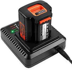 Reemplazo de <span class=keywords><strong>cargador</strong></span> rápido XNJTG para modelos de batería de litio <span class=keywords><strong>Black</strong></span> <span class=keywords><strong>Decker</strong></span> 36V/40V LCS36 LCS40 LBXR36 negro para color - Product Image 1