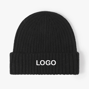 Người Đàn Ông Phụ Nữ Chất Lượng Cao Len Đan Mũ Xương Lớn Mùa Đông Ấm Áp Beanies Với Biểu Tượng Tùy Chỉnh - Product Image 4