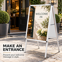 Support d'affichage pliable avec cadre pour affiche portrait
