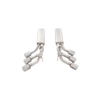 Sección de Escape Trasera de Acero Inoxidable con Seis Salidas y Válvula de Equipo Original para Mercedes-Benz W464 G63 4.0T (1.5mm de Espesor)