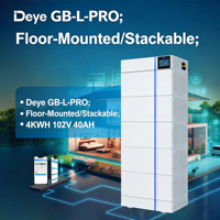 Système de stockage d'énergie solaire compatible Deye, batterie LiFePO4 haute tension GB-L Pro 4.09kWh 102.4V 40Ah, montage au sol, empilable