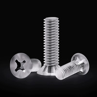 Tornillos acrílicos de cabeza plana M3*10mm, tornillos transparentes de cabeza avellanada cruzada, tornillos de plástico resistentes a los rayos UV para PC, pernos acrílicos