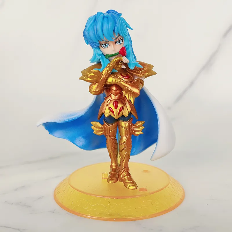 Figura de ação colecionável saint seiya, atacado de fábrica, ouro, pvc, cavaleiros do zodíaco, figuras de ação, brinquedos, modelo de pvc