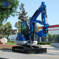 Le choix rapide ou lent des excavatrices de chenille de 3 tonnes lissent la mini excavatrice efficace de pelle de 3.5 tonnes avec la cabine
