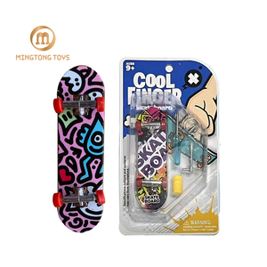 Niños competición divertida Cool Board mano deporte juego juguetes logotipo personalizado Mini <span class=keywords><strong>Tech</strong></span> plástico rueda camiones conjunto dedo cubierta monopatín - Product Image 1
