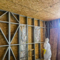 Revêtement mural intérieur et extérieur, panneau sandwich isolé OSB XPS, panneau isolant en mousse EPS rigide, panneaux isolants en laine de roche, résistant au feu