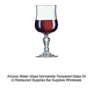 Verre à eau Normandie 24 cl en verre trempé Arcoroc H 16,2 cm Ø 7,4 cm - Product Image 2