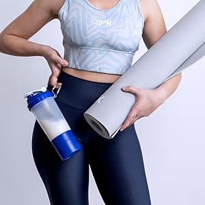 <span class=keywords><strong>Botella</strong></span> Mezcladora a Prueba <span class=keywords><strong>de</strong></span> Fugas, Vaso Mezclador <span class=keywords><strong>de</strong></span> Proteínas con Compartimento para Entrenamiento Físico en el Gimnasio, 600 ml, 20 oz - Product Image 6