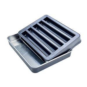 Estuche de hojalata rectangular personalizado con tapa deslizante a prueba de niños, paquete de 5 conos de papel enrollado de PP para promoción de gomitas, dulces y mentas. - Product Image 6