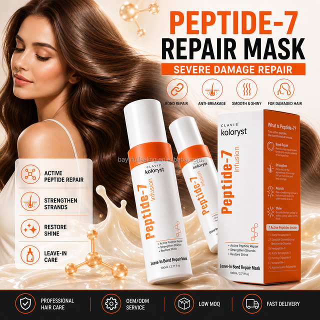 OEM PEPDIDE-7 LEAVE-IN BOND Molecular Repair Hair Serum Enhance Shine Leave in Conditioner Natural Hair Cream