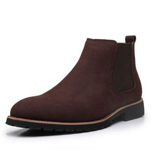 Bottes tendance pour hommes, taille 39-48, bottes hautes à la mode, bottes en cuir noires, toutes occasions, chaussures pour hommes - Product Image 4