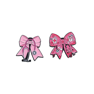 Pin de Solapa Personalizado con Cinta Rosa y Cruz, para Concientización sobre el Cáncer de Mama, con Detección de Metales, para Salvar Vidas, de <span class=keywords><strong>Octubre</strong></span> Charms - Product Image 4