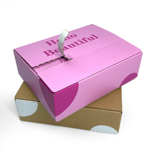 Caja de embalaje de envío corrugado Rosa reciclable, cajas de papel para <span class=keywords><strong>regalo</strong></span> - Product Image 2