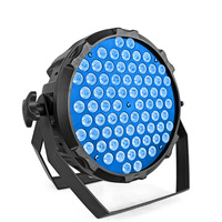 Projecteur LED PAR en plastique 72*1W DMX512 avec gradation de couleur, sélection de couleur, dégradé et changement de couleur rapide, idéal pour les mariages et les salles de banquet