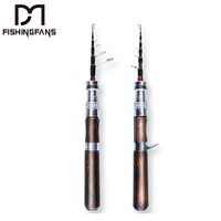 Canne à pêche télescopique FISHINGFANS MUQINGCHUAN SC 1,5 m/1,8 m, action rapide, légère, en carbone haute résistance, pour truite, carpe et perche