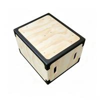 Caja Pliométrica de Madera con Borde Seguro, Anti-lesiones, 3 en 1, con Bordes de Goma Suave para Crossfit, HIIT y Entrenamiento en Gimnasio