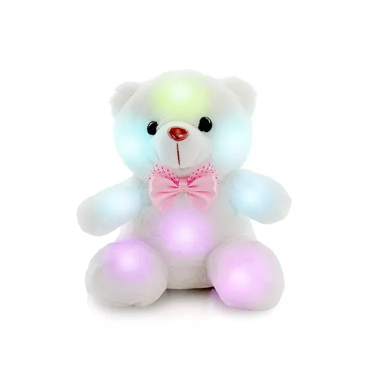 Ours en peluche lumineux personnalisé, créatif, lumineux, coloré, lumineux, doux, en vrac