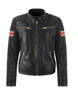 Veste pour femme en cuir Nappa noir vintage 100% authentique, finition vintage, quincaillerie premium, fermeture éclair YKK, marque privée, vente en gros - Product Image 2