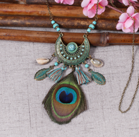Grosir grosir grosir buatan tangan Bohemian Boho anting-anting mode halus menjuntai jatuh bulu asli rumbai panjang untuk wanita
