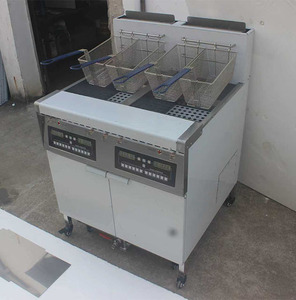 Freidora de gas industrial comercial profesional de alta eficiencia con doble cesta para aperitivos, patatas fritas y <span class=keywords><strong>pollo</strong></span> - Product Image 2