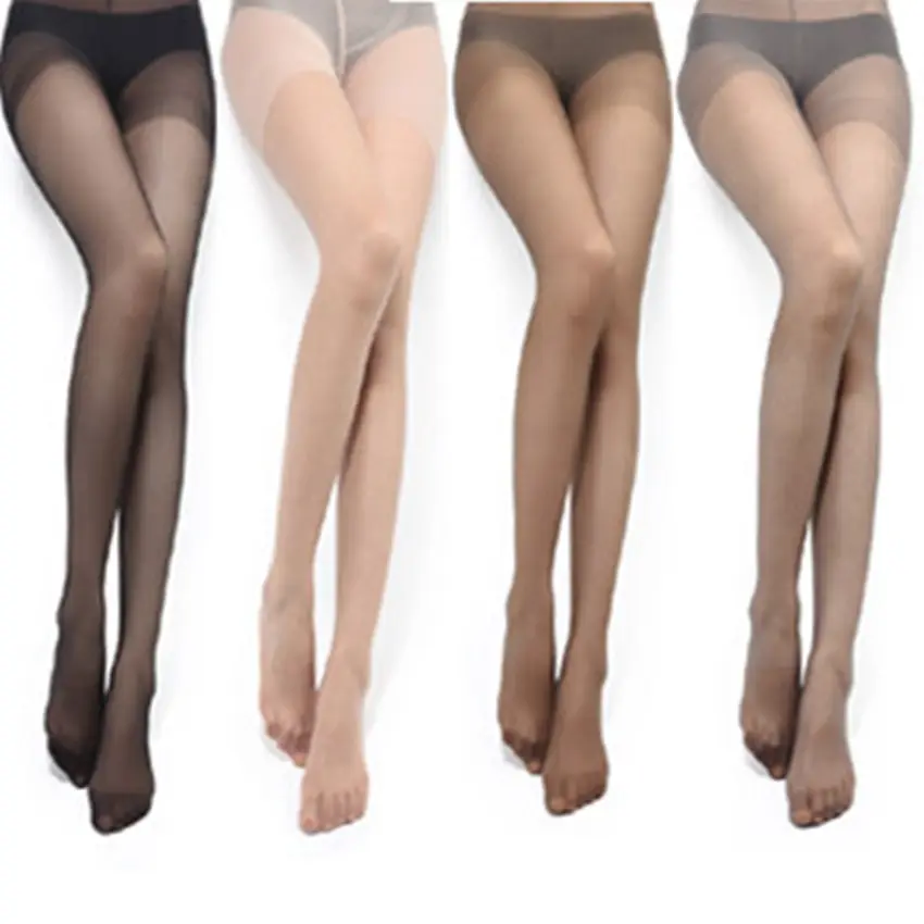 Gaun termal musim dingin wanita seksi gambar gaun dari Rongrong nilon bersinar Pantyhose/celana ketat