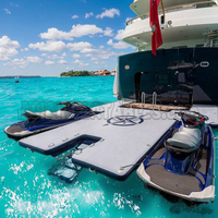 Station de ski gonflable flottante, en tissu point de goutte d'eau, pour Yacht/bateau à moteur, plateforme de jet ski