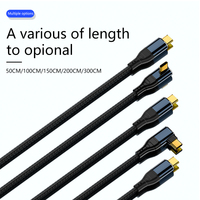 USB C a cable USB C 240W macho a macho ángulo adaptador de enchufe cable compatible con Laptop PD3.1 carga rápida 5A 48V