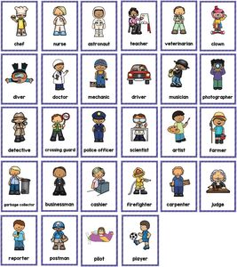 Cartes flash éducatives sur les métiers, cartes de vocabulaire anglais avec images de professionnels, cartes flash ludiques pour les tout-petits - Product Image 2