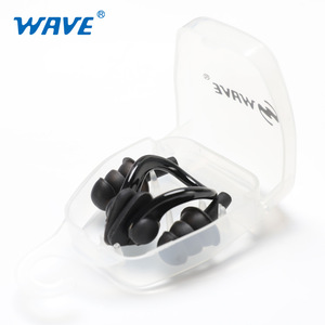 Juego de Pinza Nasal y Tapones para Oídos de Silicona, Suaves para Natación, con Estuche de Plástico - Product Image 1