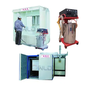WLD electrostatic powder coating machine painting equipment mini powder coating paint spray booth for powder coating