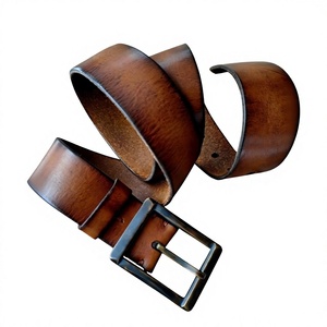 Cinturones Casuales para Hombre con Acabado Antiguo, Hebilla Cuadrada de Acero, Ligeros, Ecológicos, Recubiertos en Negro para Mayor Resistencia, Duraderos, en Oferta - Product Image 1