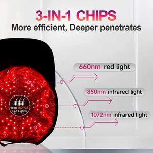 Helm Terapi Cahaya Inframerah EYCO 660 850 1072nm Terapi Cahaya Merah untuk Rambut Topi LED Terapi Cahaya Inframerah - Product Image 2