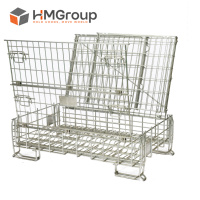 Cage en treillis métallique pliable pour le stockage de bouteilles de vin, fournisseur chinois
