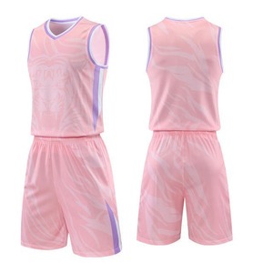 Ensemble de maillots de basket-ball sportifs en polyester à séchage rapide pour l'été, uniforme d'équipe pour hommes adultes, tenue d'entraînement pour le jeu - Product Image 3