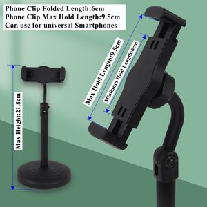 Смартфон мобильный телефон потоковое онлайн видео запись красоты фото селфи часы веб-камера Настольная подставка держатель - Product Image 2
