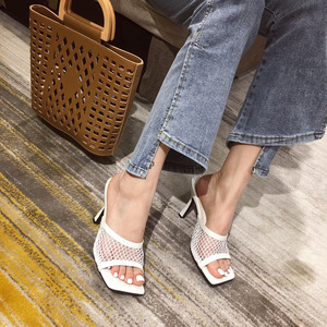 Sandalias de Tacón Alto para Mujer 2025 con Punta Abierta y Diseño Cuadrado, Malla Transpirable y Cómoda para Verano y Otoño - Product Image 5