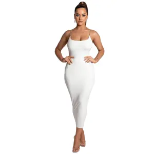 Dames Kettingband Volledige Rok Dames Nachtclub Bodycon Sexy Slanke Lange Jurk