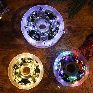 ไฟ LED ประดับคริสต์มาส สายทองแดงสีเขียว พร้อมรีโมทคอนโทรลแบบ USB สำหรับตกแต่งวันคริสต์มาส - Product Image 1