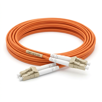 Cordon de brassage fibre optique multimode duplex XinHaoZe LC-LC 50/125 µm UPC 2,0 mm LSZH, garantie 1 an, pour réseau local câblé de centre de données