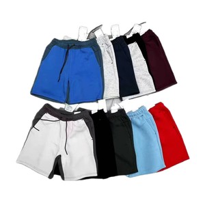 Nouveaux shorts de sport décontractés en coton tricoté avec cordon de serrage, 10 couleurs, avec logo - Product Image 5