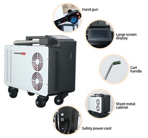 Macchina <span class=keywords><strong>per</strong></span> Pulizia <span class=keywords><strong>Laser</strong></span> a Impulsi HANTENCNC 300W Tipo Fibra Pulitore <span class=keywords><strong>Laser</strong></span> Portatile <span class=keywords><strong>per</strong></span> Rimozione di Ossido Vernice Ruggine Garanzia di Due Anni - Product Image 3