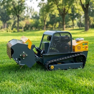 Tondeuse à gazon sur chenilles à moteur essence tout-terrain économique pour l'aménagement paysager des parcs et la coupe de l'herbe sur les pentes montagneuses - Product Image 2