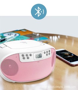 TACTICRAFT Lecteur CD portable rétro avec fonction répétition, batterie rechargeable, haut-parleur intégré, lecture MP3, interface USB, prise - Product Image 6