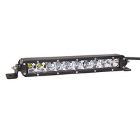 Système d'éclairage automatique 50W 11 pouces barre lumineuse LED ambre 12V 24V simple rangée pour lumière LED auxiliaire de voiture de camion tout-terrain 4x4
